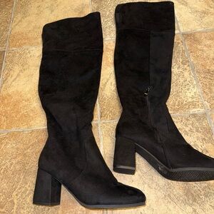 DREAM PAIRS Women's Thigh High Block Heel Over The Knee Boots